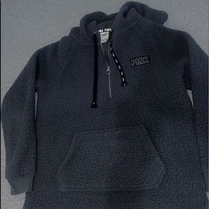VS PINK Quartzes Zip Sherpa Hoodie